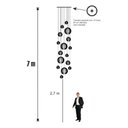 Ver imagem 6 de Lustre Pendente para Sala Pé Direito Duplo Big Boss Preto