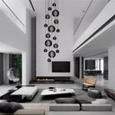 Ver imagem 5 de Lustre Pendente para Sala Pé Direito Duplo Big Boss Preto