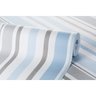 Papel de Parede Listra Colorida Azul e Cinza 52x950 cm - 2