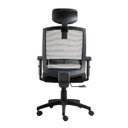 Ver imagem 4 de Cadeira para Escritório Presidente Giratória Ergonômica New Opus Roal Preto Encosto em Tela