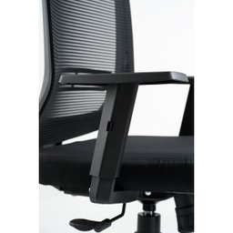 Cadeira para Escritório Presidente Giratória Ergonômica New Opus Roal Preto Encosto em Tela - 7