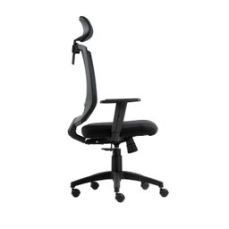 Cadeira para Escritório Presidente Giratória Ergonômica New Opus Roal Preto Encosto em Tela - 2