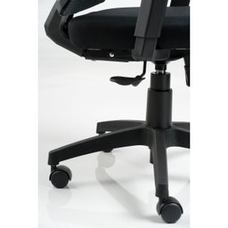 Cadeira para Escritório Presidente Giratória Ergonômica New Opus Roal Preto Encosto em Tela - 6