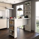 Ver imagem 1 de Bancada Mesa Gourmet para Cozinha com Painel Suprema Luciane Móveis