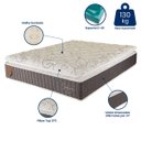 Ver imagem 3 de Colchão Casal Prorelax 138x188x30 Safira Molas Ensacadas Pillow Top Viscoelástico - Cinza/branco