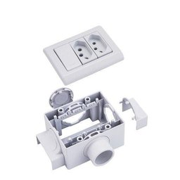 Caixa Sobrepor Eletroduto Canaleta Lizflex Tramon 57304050 - 2