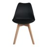 CONJUNTO 8 CADEIRAS SAARINEN PRETA WOOD - 3