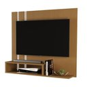 Ver imagem 2 de Painel de Parede Pompéia 90cm Compacto para Quarto e Sala de Estar Cedro/Off