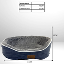 Ver imagem 6 de Cama para Cachorro Gato Caminha Pet 55 X 55cm Tam M Azul Claro
