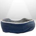 Ver imagem 3 de Cama para Cachorro Gato Caminha Pet 55 X 55cm Tam M Azul Claro