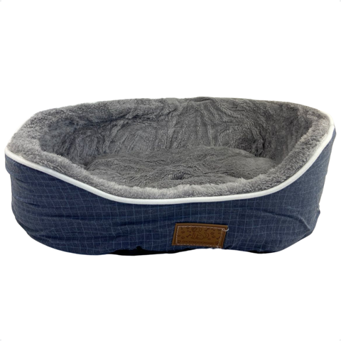 Cama para Cachorro Gato Caminha Pet 55 X 55cm Tam M Azul Claro