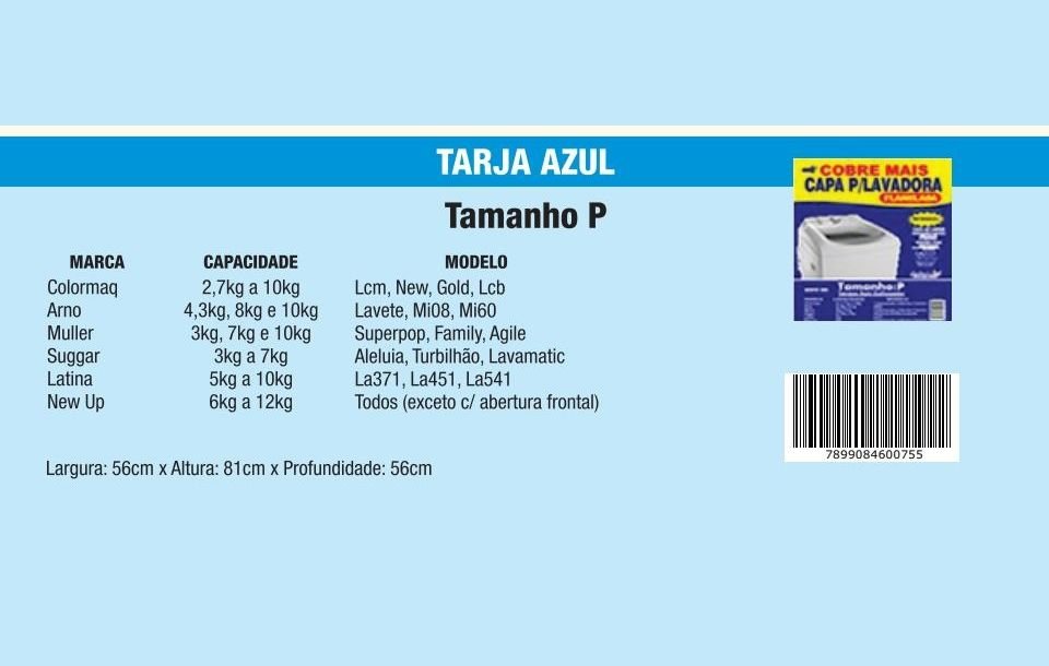 Ver imagem 3 de Capa para Máquina de Lavar Flanelada - 01 Parte - Cobremais - Cinza - Panami:tam. P