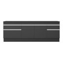 Ver imagem 6 de Kit 2 Balcões C/ Rodapé Gabinete Pia 150cm e Cooktop 70cm Veneza Multimóveis Mp2108.898 Preto/