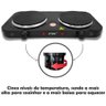 Fogão Portátil Elétrico 2 Bocas - 2.000 Watts - 110v Fix - 2