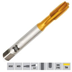 Macho para Máquina Hsse Bsw 3/32 X 48 Mt 290/3 - Din 2182 Tin - Osg - 1