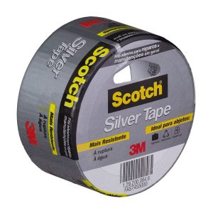 Fita 3M Reforçada Silver Tape 45mm X 5m Prata