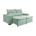 Ver imagem 2 de Sofá Retratil Reclinável Pillow 1,90 Veludo Acqua