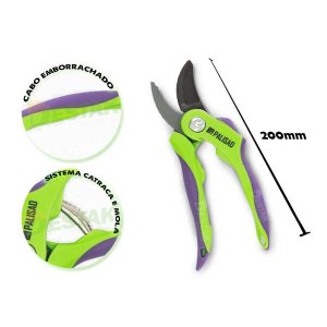 Tesoura para Poda Corte Reto 200mm Palisad