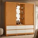 Ver imagem 1 de Armário Casal 6 Portas com Vidro Lateral