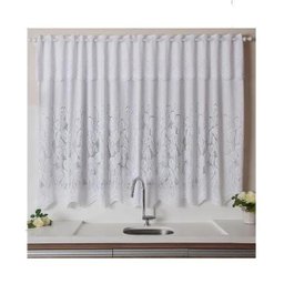 Cortina De Renda Cozinha Tulipinhas 2,20M X 1,50M + 0,30 - 1