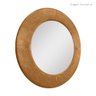 Espelho Decorativo Madrid Corino 100cm Redondo Terracota - 5