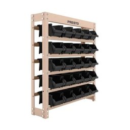 Kit Estante Gaveteiro Organizador 25/3 Preto em aço - 1