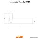 Ver imagem 5 de Fechadura Banheiro Polaris 3200 Dourada Maq55 Stam Dourado