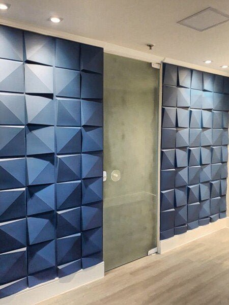 Revestimento 3d para parede decorativo Cubos 50x50cm - 12