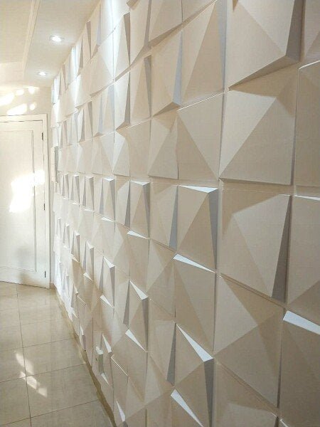 Revestimento 3d para parede decorativo Cubos 50x50cm - 11