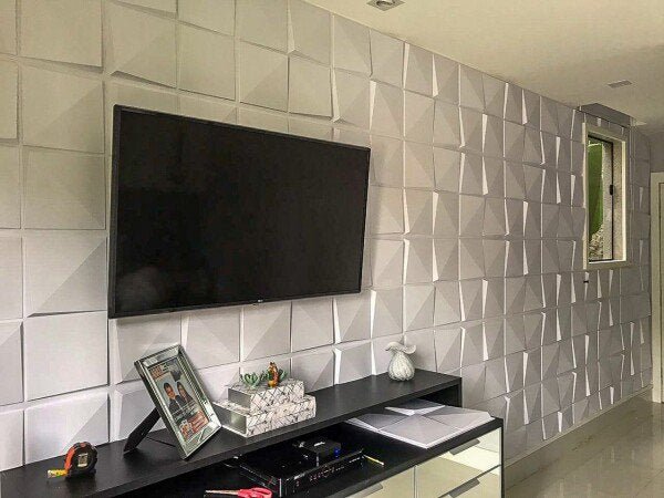 Revestimento 3d para parede decorativo Cubos 50x50cm - 15
