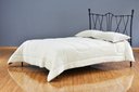 Ver imagem 3 de Cama de Ferro Princesa Viúva - sem Peseira - Preto Fosco