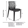 Jogo Mesa 120x70 para Restaurante Comércio Imbuia com 4 Cadeiras Gruvyer Preta Ecomhome - 7