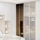 Ver imagem 4 de Guarda Roupa Modulado 02 Porta Vidro 234cm com Prateleira Setiba