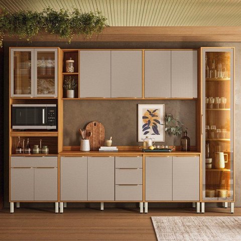 Cozinha Completa Modulada 6 Peças 13 Portas Plena