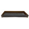 Bandeja Lavabo Sala em Vidro Preto Brilho Modern 25x10cm - 5