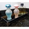 Bandeja Lavabo Sala em Vidro Preto Brilho Modern 25x10cm - 2