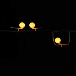 Pendente Bem-Te-Vi Preto Dourado para 3xg9 Bella Tr007 St2333 - 6