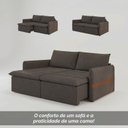 Ver imagem 6 de Sofá para Sala de Estar Retrátil 4 Lugares Ibitipoca