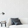 Papel de Parede Adesivo Linhas Efeito 3d Gesso 12m - 2