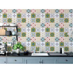 Papel de Parede Vinil Azulejo Portugues Cozinha Lavavél 12m - 3