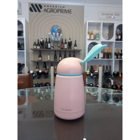 Garrafa Térmica Coelho 300 Ml - Rosa