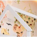 Ver imagem 4 de Cama Infantil Montessoriana s/ Colchão com Cama Auxiliar Linha Infanto Rosa - Completa Móveis
