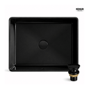 Ver imagem 1 de Cuba Verticyl Kohler Louça Preta 44x33cm + Válvula 1.1/4" Preta Click - 2882BR-7-VV114PTDAMI-