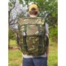 MOCHILA PESCADOR 40L COMPACTA VERDE CAMUFLADA CAMPING VIAGEM - 2