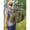 MOCHILA PESCADOR 40L COMPACTA VERDE CAMUFLADA CAMPING VIAGEM - 3