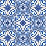 Papel Parede Adesivo Azulejo Cozinha Azul Retro Lavavél 12m - 4