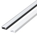 Ver imagem 3 de Kit 3 Perfil de Led Reforçado Sobrepor 17x7mm Barra 3m para Fita de Led Pasilux:preto