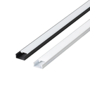 Ver imagem 4 de Kit 3 Perfil de Led Reforçado Sobrepor 17x7mm Barra 3m para Fita de Led Pasilux:preto
