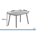 Ver imagem 2 de Mesa Sala Jantar Stellar 120cm+4 Cadeiras Nina Preto Carraro