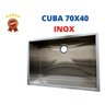 Cuba Cozinha Gourmet Aço Inox 304 Quadrada 70cm - 3